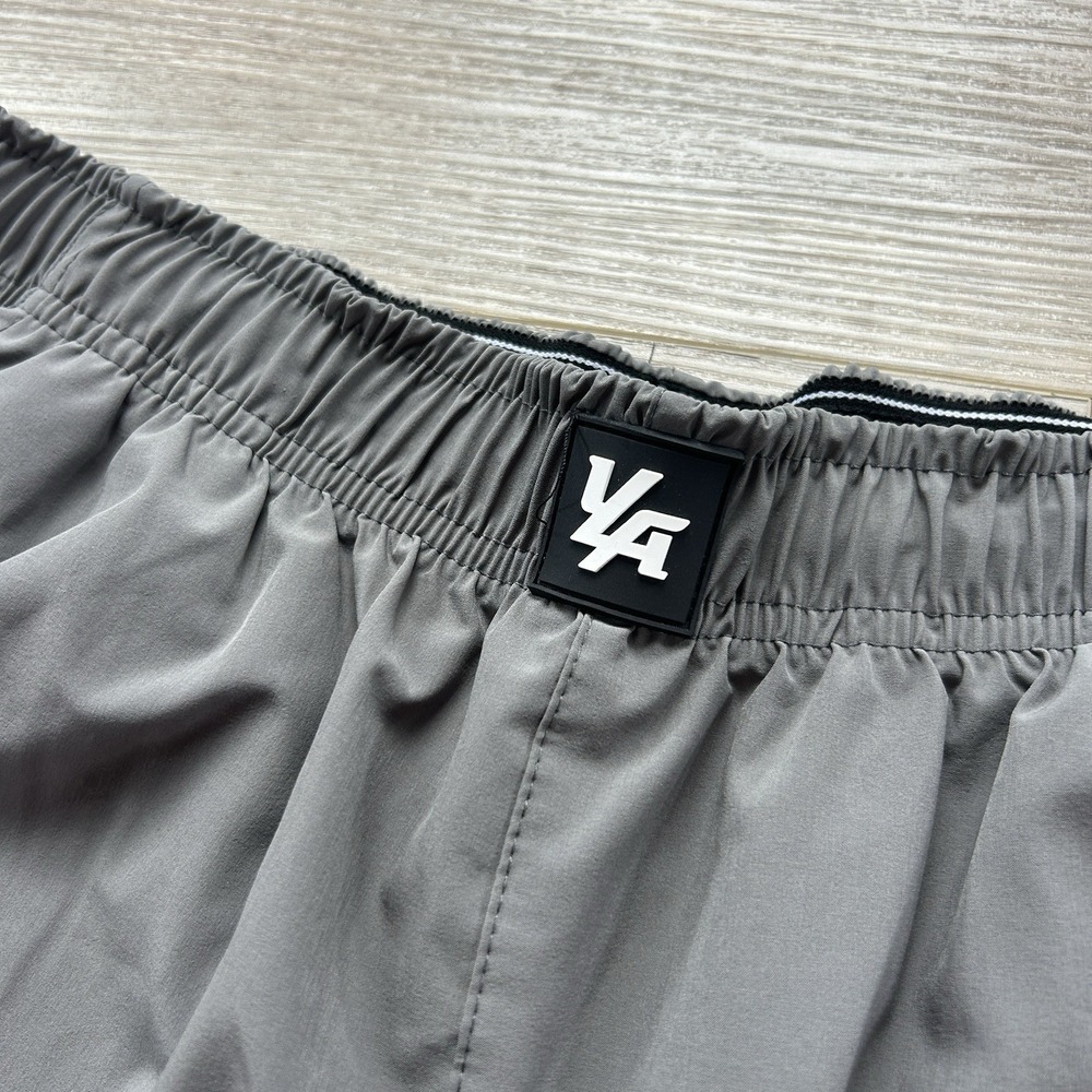 YoungLA Sprint Shorts Mens L Black Gray 4.5" Performance Bodybuilding Lot Of 2 - Picture 3 of 14